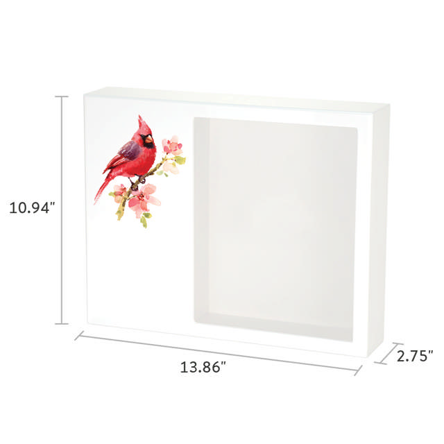 Shadowbox Remembrance Keepsake Cardinal
