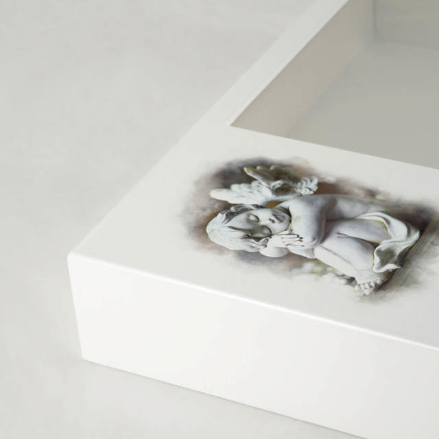Shadowbox Remembrance Keepsake Cherub