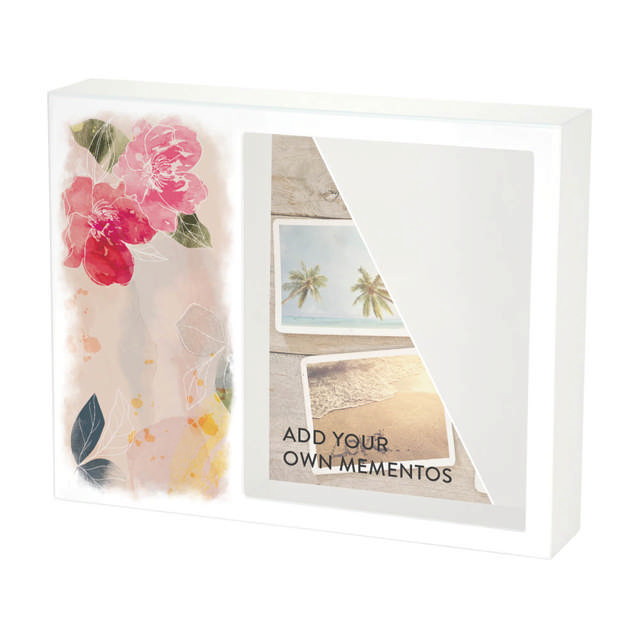 Shadowbox Remembrance Keepsake Floral Bloom