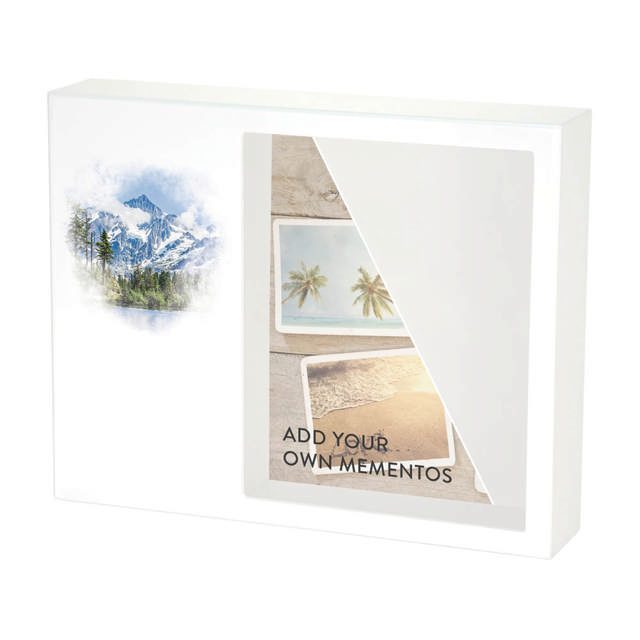Shadowbox Remembrance Keepsake Majestic Mountains
