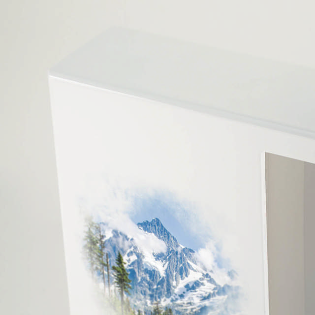 Shadowbox Remembrance Keepsake Majestic Mountains