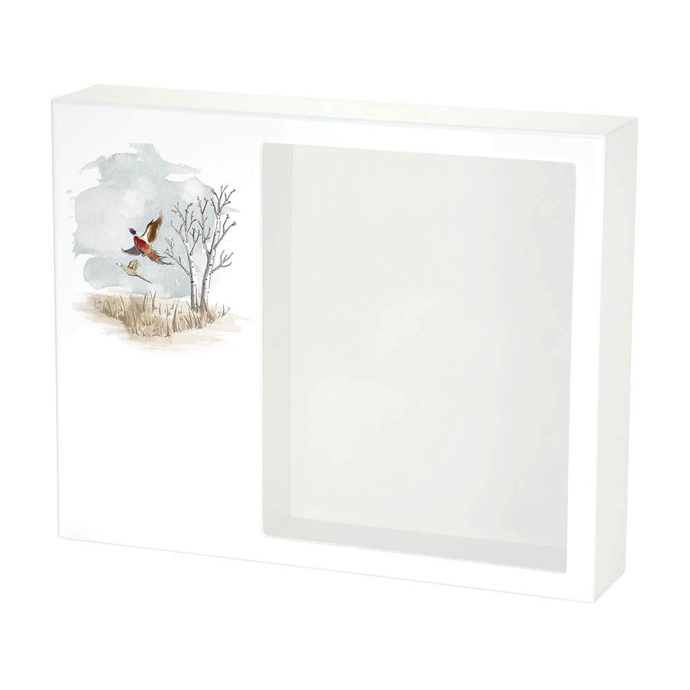 Shadowbox Remembrance Keepsake Pheasants