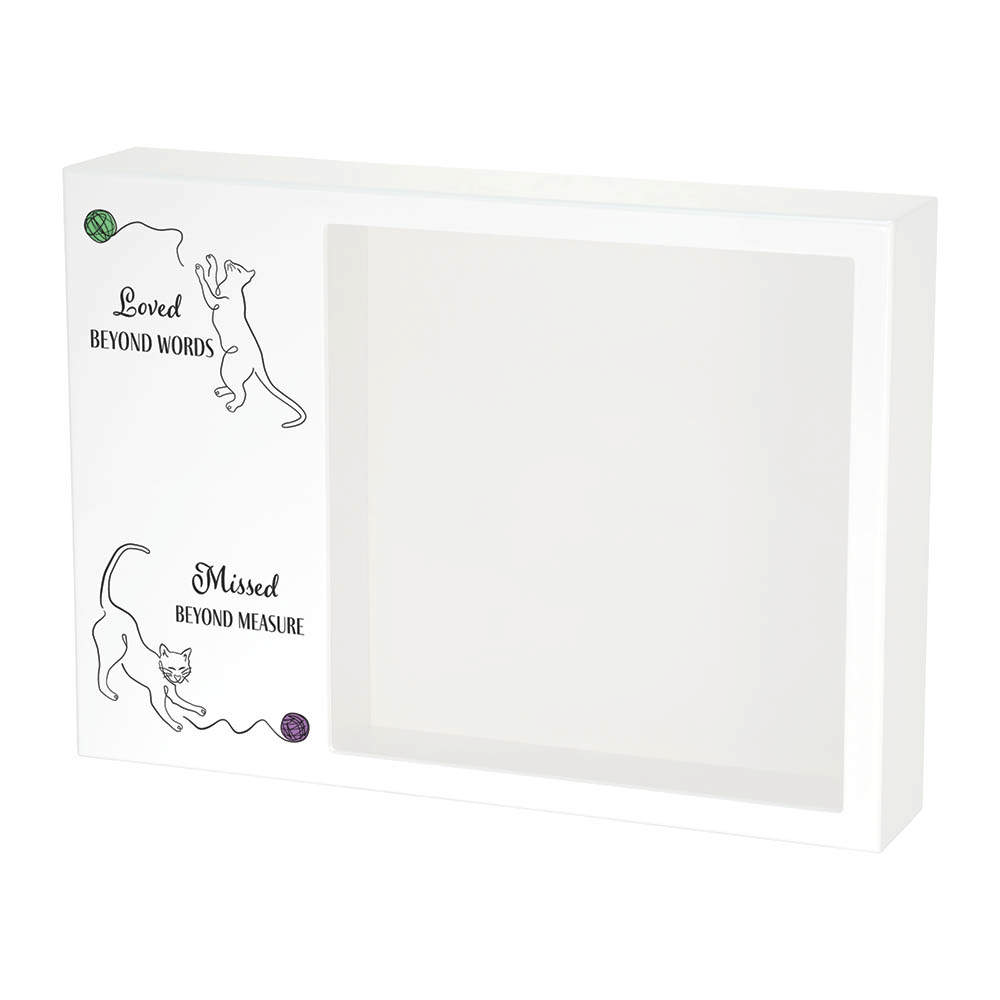 Shadowbox Pet Urn Loved Beyond Cats