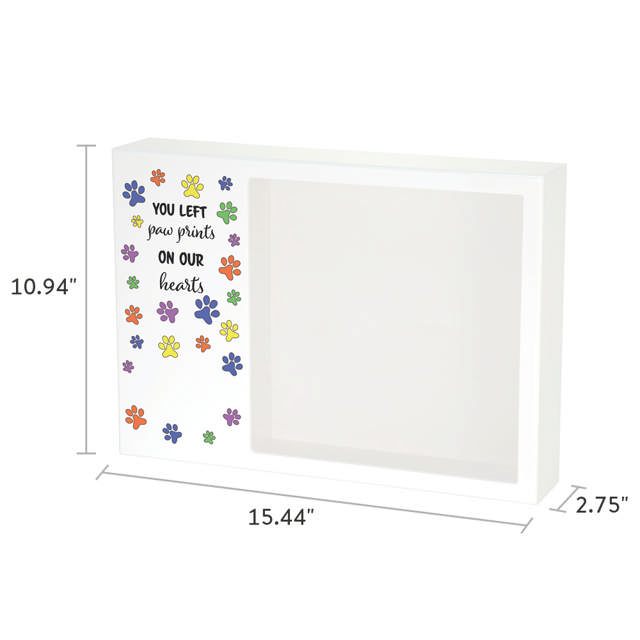 Shadowbox Pet Urn Playful Paws