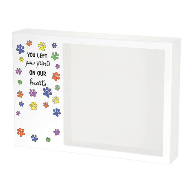 Shadowbox Pet Urn Playful Paws