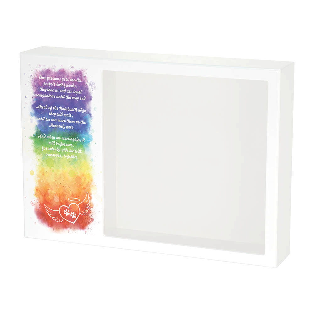 Shadowbox Pet Urn Rainbow Bridge