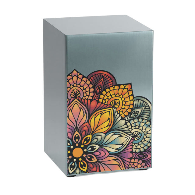 Life Canvas Mandala Pewter, Companion Urn Right Side