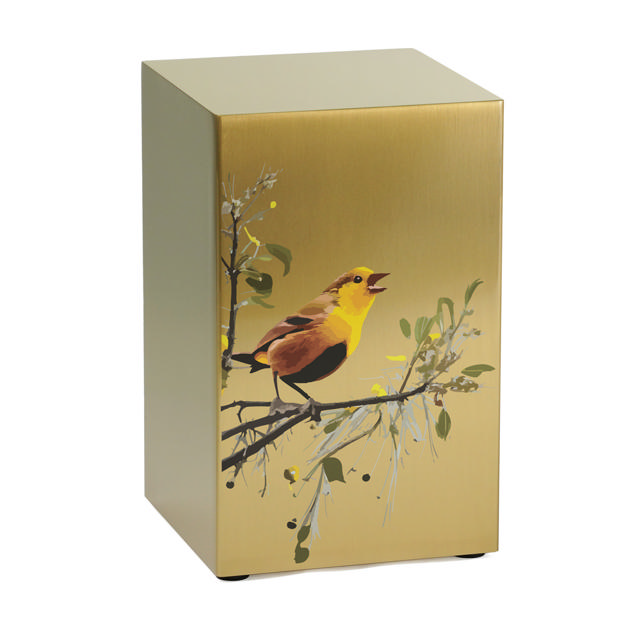 Life Canvas Birds Bronze, Companion Urn Left Side