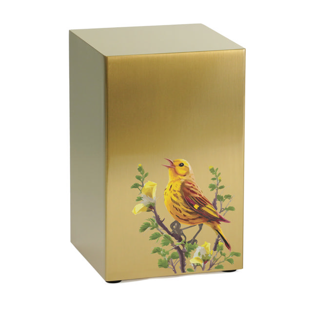 Life Canvas Birds Bronze, Companion Urn Right Side