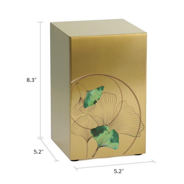 Life Canvas Ginkgo Bronze, Companion Urn Left Side