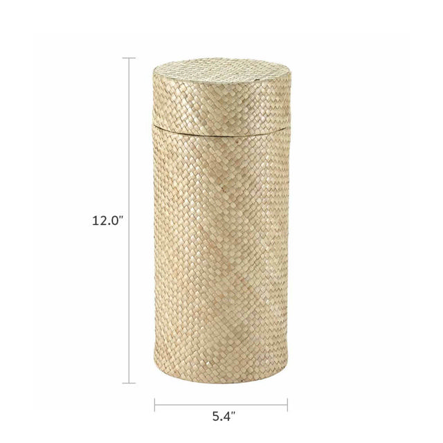 Woven Naturals Palm Tan Scattering Urn