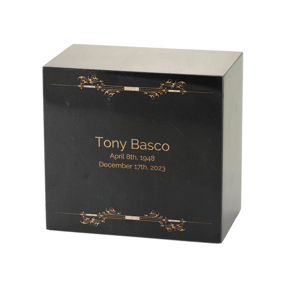 Monumental Memorials Scroll Gold Black