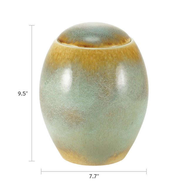Serene Reflections Ocean Blue, Full Size Urn