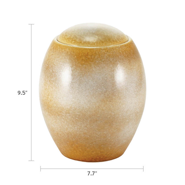 Serene Reflections Sandy White, Full Size Urn