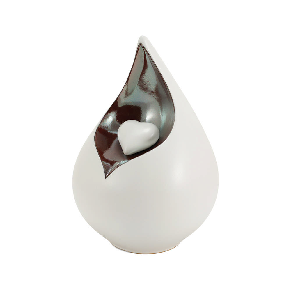 Eden Teardrop White, Full Size Urn