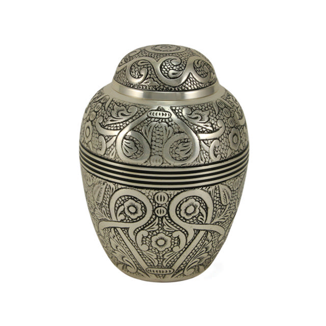 Silver Embossed, Small Urn
