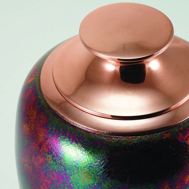 Luna Textured Raku, Full Size Urn