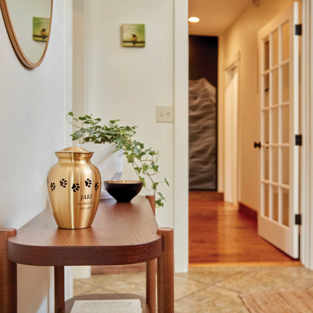 Classic Paw Brass, Petite Urn