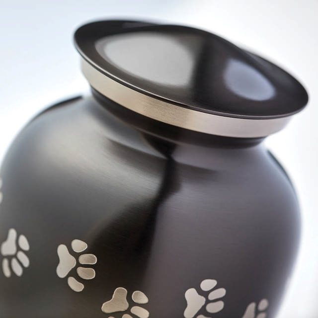 Classic Paw Slate, Petite Urn