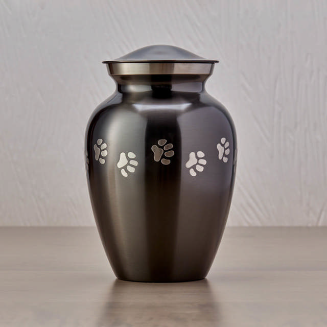 Classic Paw Slate, Petite Urn