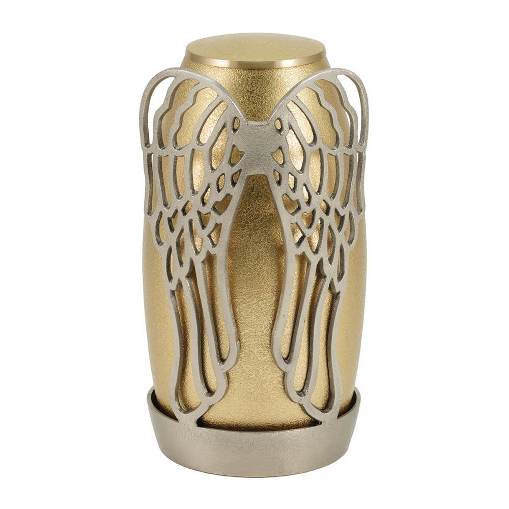 Arabella Wings Textured Bronze/Pewter, Full Size Urn