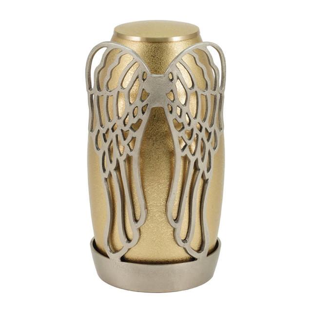 Arabella Wings Textured Slate/Pewter, Full Size Urn