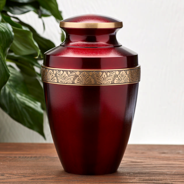 Grecian Crimson, Full Size Urn