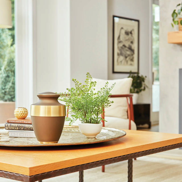 Lineas Rustic Bronze, Full Size Urn