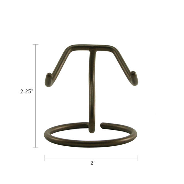 Set of 8, Heart Stand, Antique Bronze