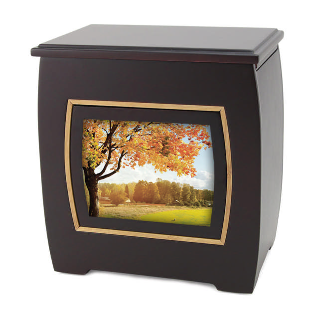 Modern Urn with Photo Frame