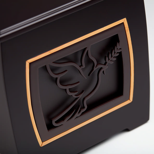 Modern Urn with Dove