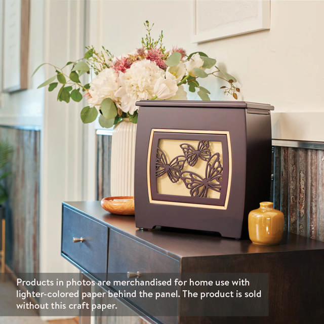 Modern Urn with Butterflies