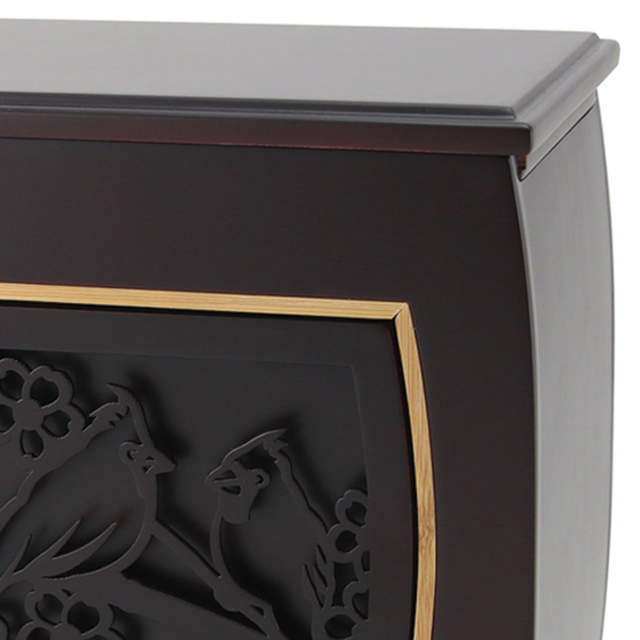 Modern Urn with Cardinals