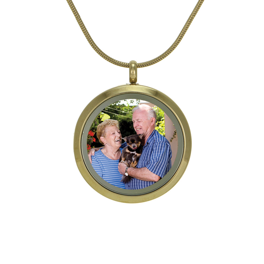 Bronze Companion Round Hinged – Photo Glass