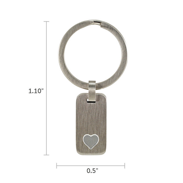 Pewter Key Chain Heart