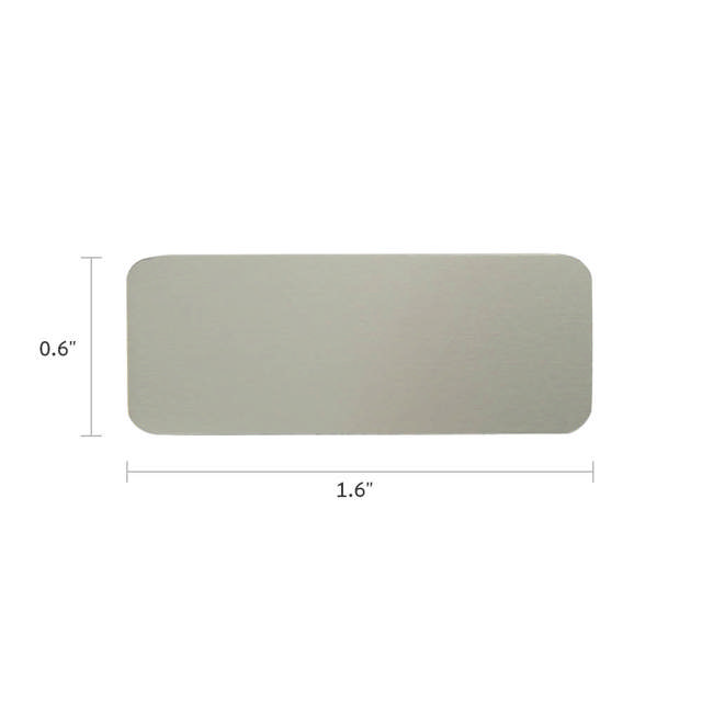Metal Plate Small Pewter Finish