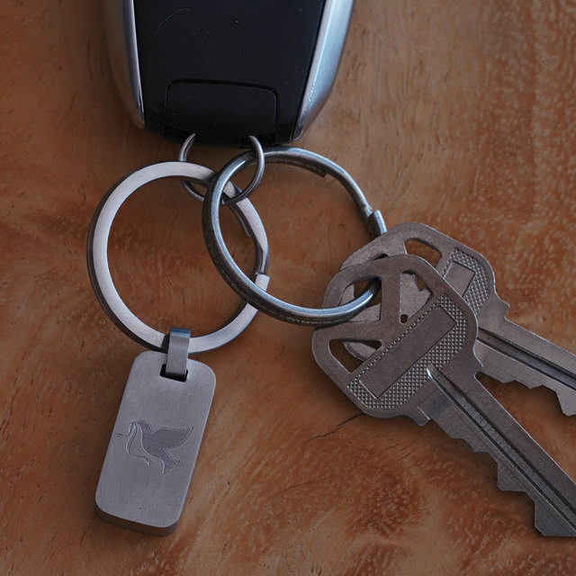 Pewter Key Chain Dove