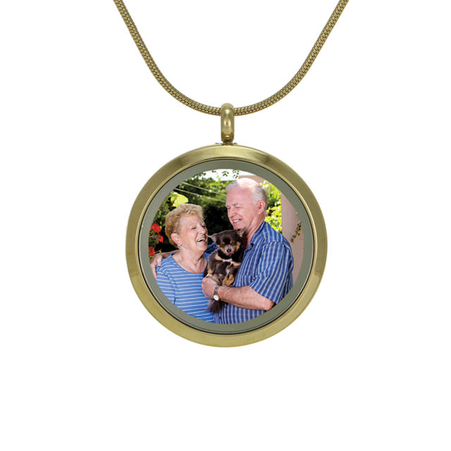 Bronze Companion Round Hinged – Photo Glass