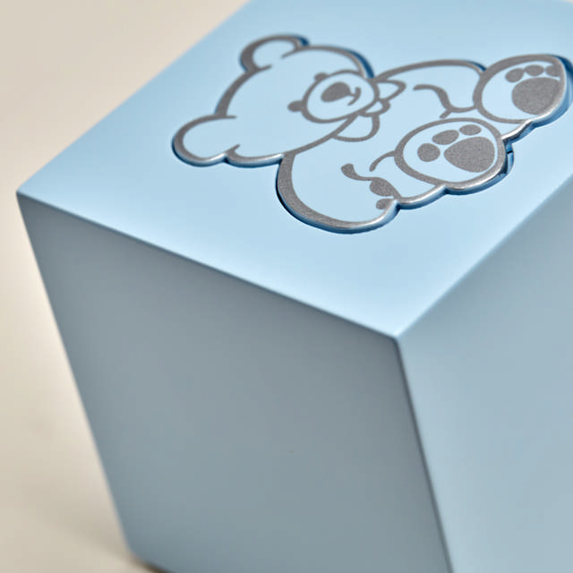 Teddy Bear Petite Urn, Blue
